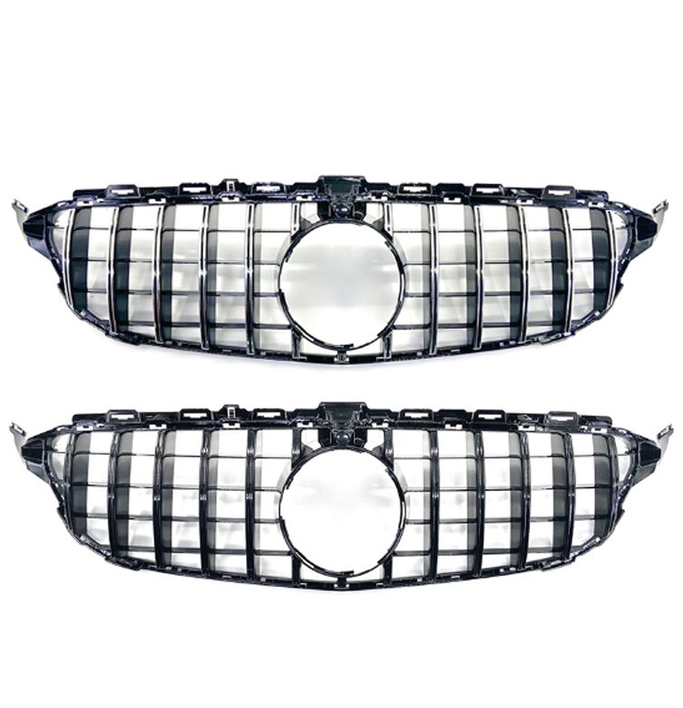 GT Style Front Grille for Mercedes Benz W205 C Class 14-18-Carbon Factory