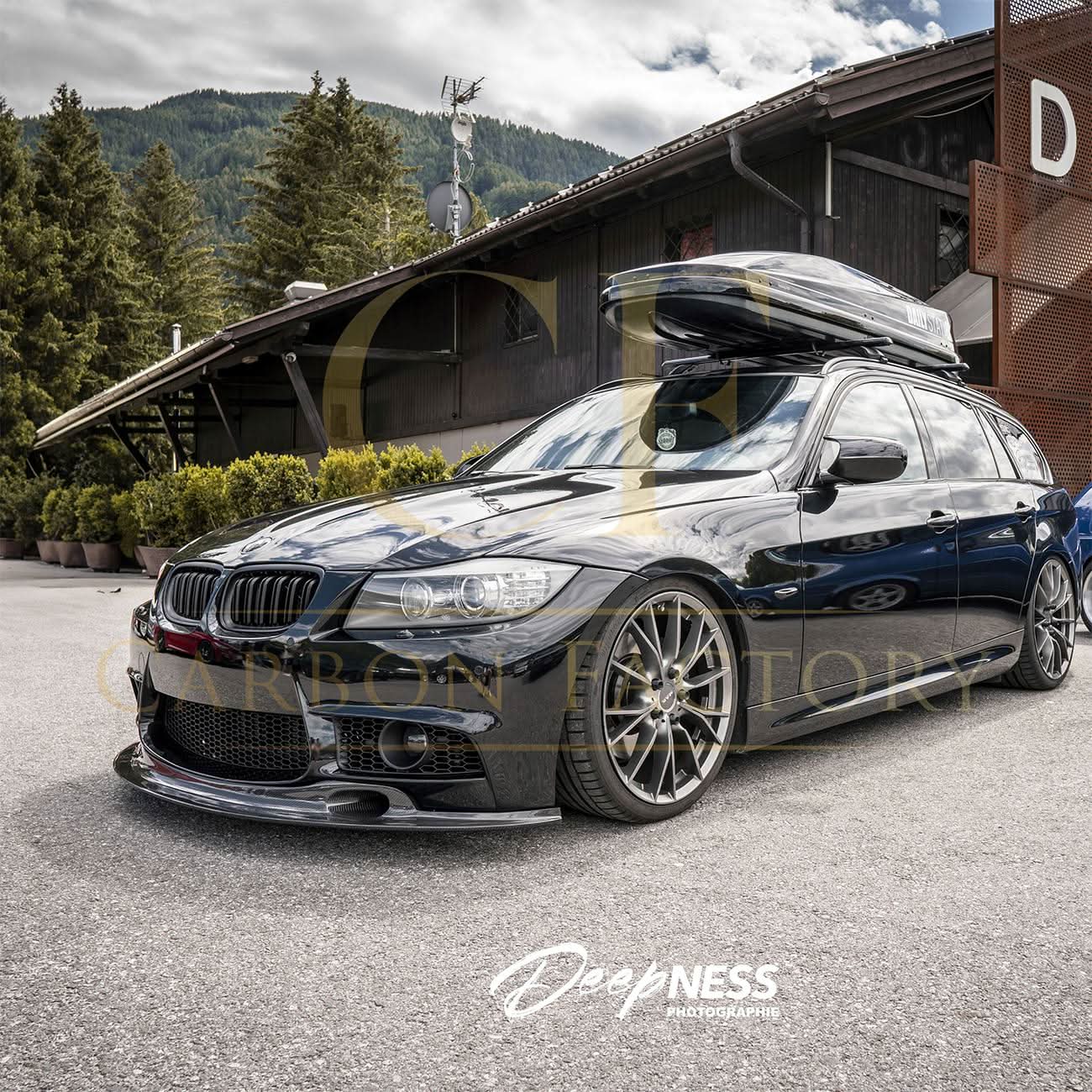 GT4S V1 Style Carbon Fibre Front Splitter for BMW E90 E92 E93 M3 07-13 - Carbon Factory
