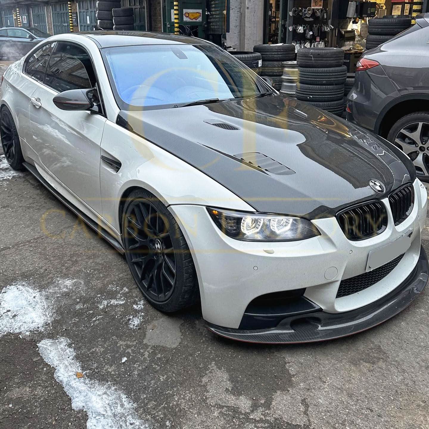 GT4S V1 Style Carbon Fibre Front Splitter for BMW E90 E92 E93 M3 07-13 - Carbon Factory