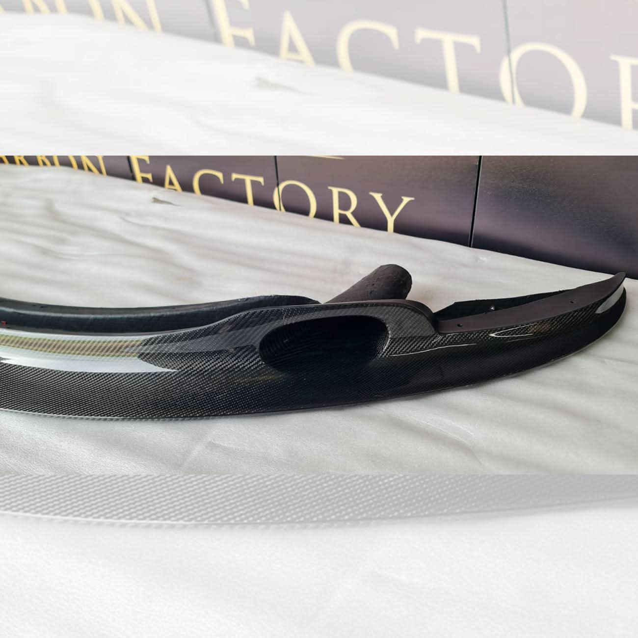 GT4S V1 Style Carbon Fibre Front Splitter for BMW E90 E92 E93 M3 07-13 - Carbon Factory