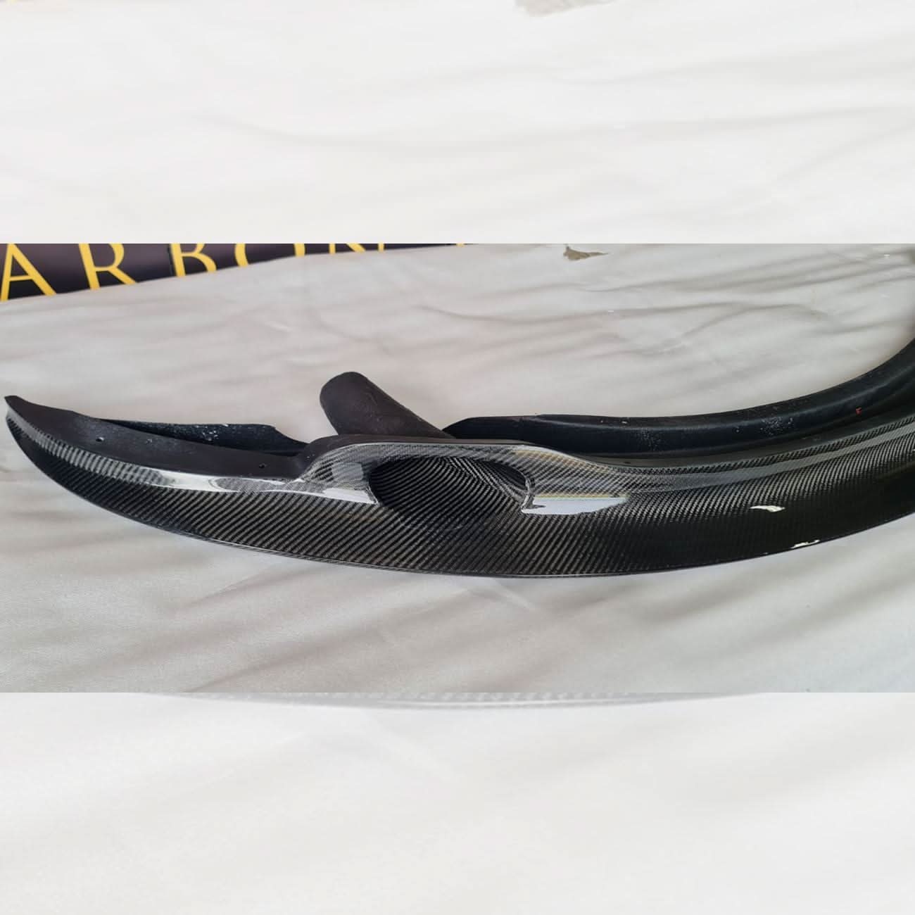 GT4S V1 Style Carbon Fibre Front Splitter for BMW E90 E92 E93 M3 07-13 - Carbon Factory