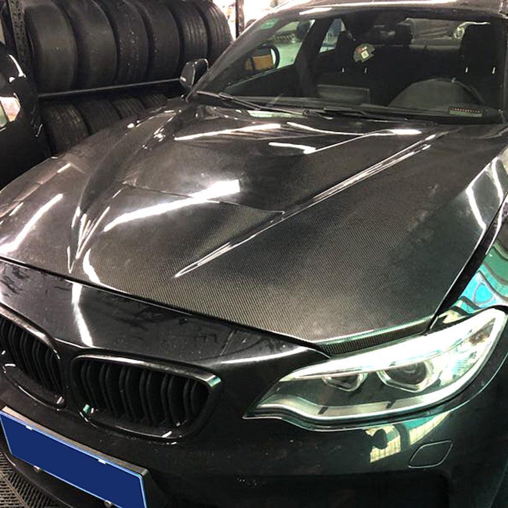 GTS Style Carbon Fibre Bonnet for BMW 2 Series F22 F23 F87 M2 M2C 13-21-Carbon Factory