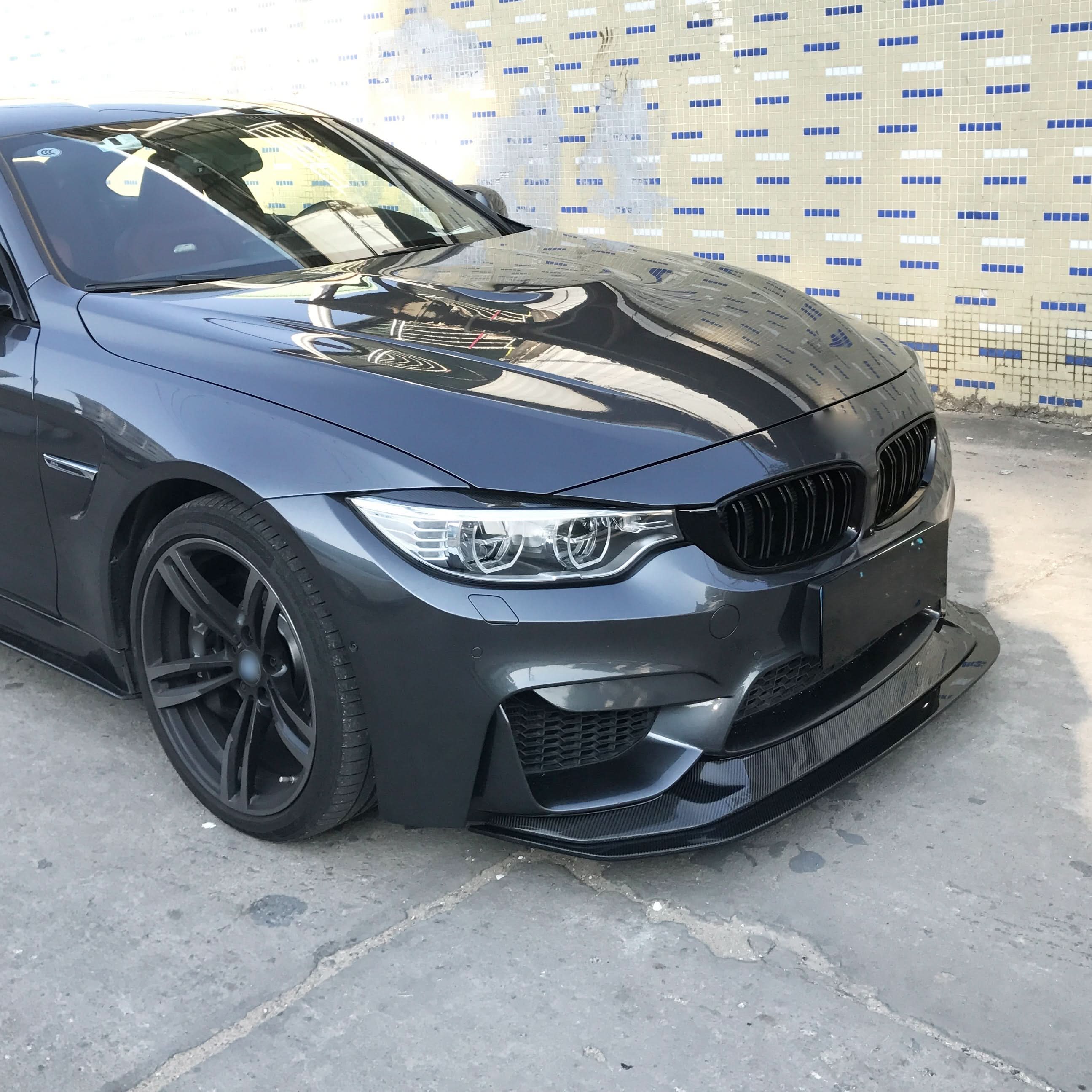 GTS Style Carbon Fibre Front Splitter for BMW F80 M3 F82 F83 M4 14-20 - Carbon Factory