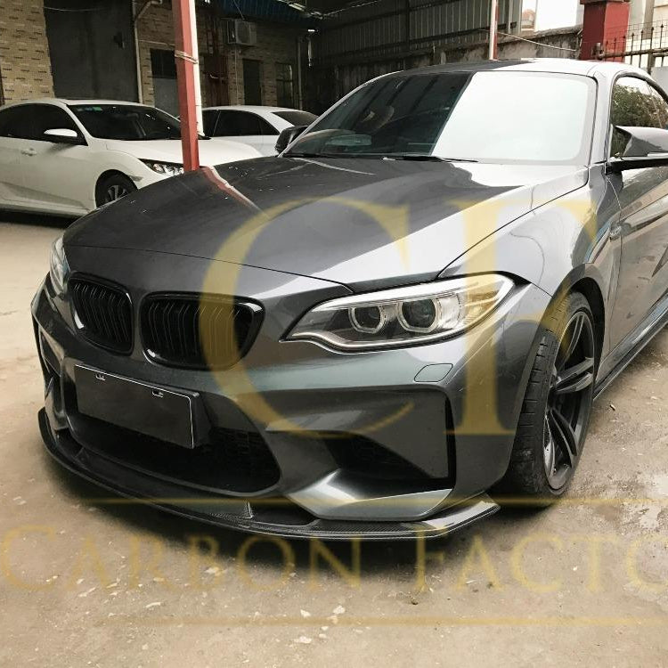 GTS Style Carbon Fibre Front Splitter for BMW F87 M2 OG 16-18 - Carbon Factory