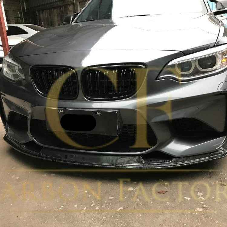 GTS Style Carbon Fibre Front Splitter for BMW F87 M2 OG 16-18 - Carbon Factory