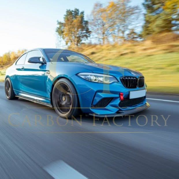 GTS Style Carbon Fibre Front Splitter for BMW F87 M2C Competition 16-21 - Carbon Factory