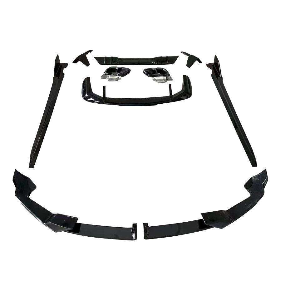 Gloss Black Body Kit 1 Splitter Diffuser Side Skirts Spoiler for BMW G05 LCI X5 23-Present - Carbon Factory