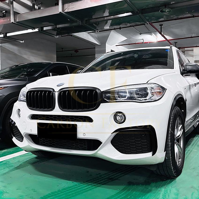 Gloss Black Front Canards for BMW F15 X5 14-18-Carbon Factory