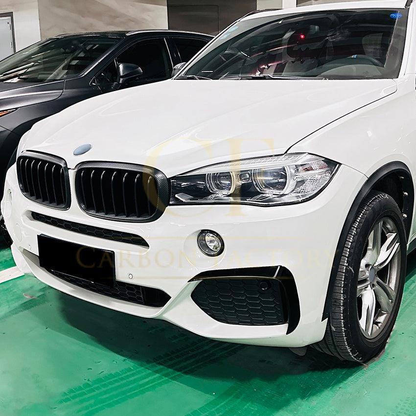 Gloss Black Front Canards for BMW F15 X5 14-18-Carbon Factory