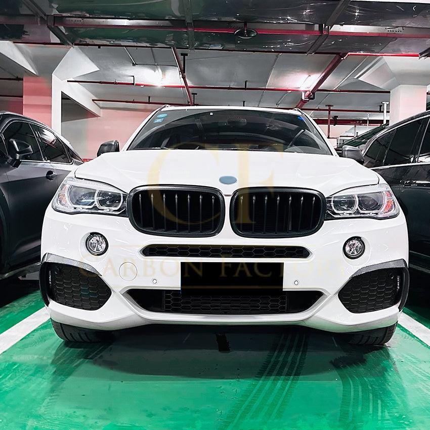 Gloss Black Front Canards for BMW F15 X5 14-18-Carbon Factory