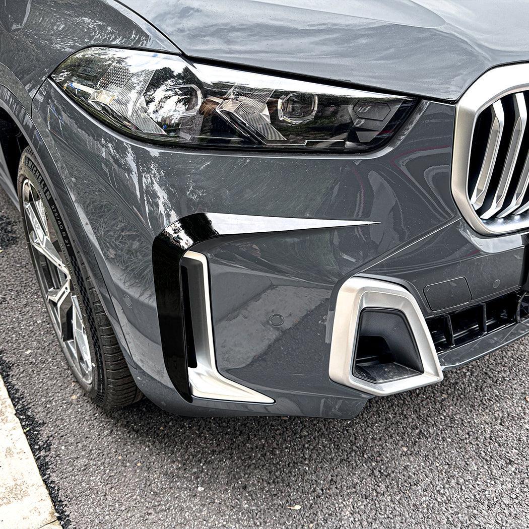 Gloss Black Front Canards for BMW G05 X5 19-25-Carbon Factory
