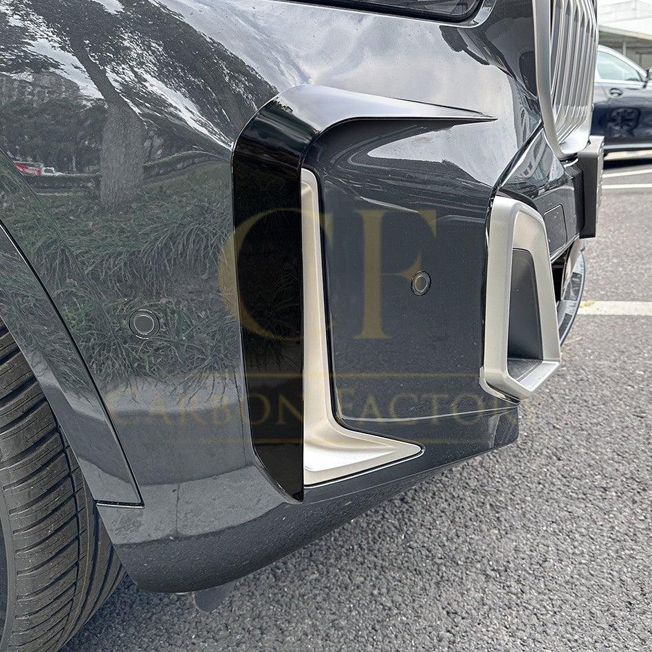 Gloss Black Front Canards for BMW G05 X5 19-25-Carbon Factory