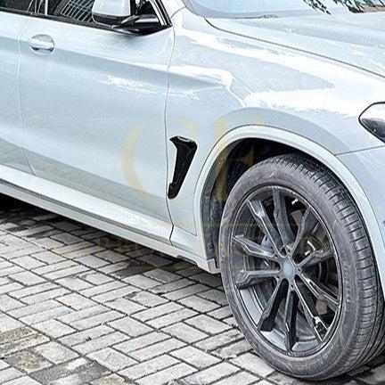 Gloss Black Front Fender Trims for BMW G01 X3 G02 X4 18-24-Carbon Factory