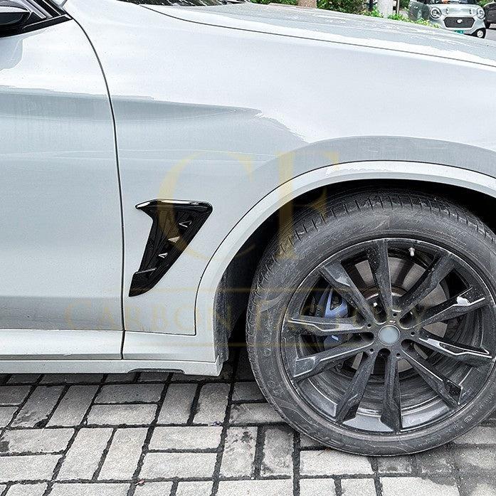 Gloss Black Front Fender Trims for BMW G01 X3 G02 X4 18-24-Carbon Factory