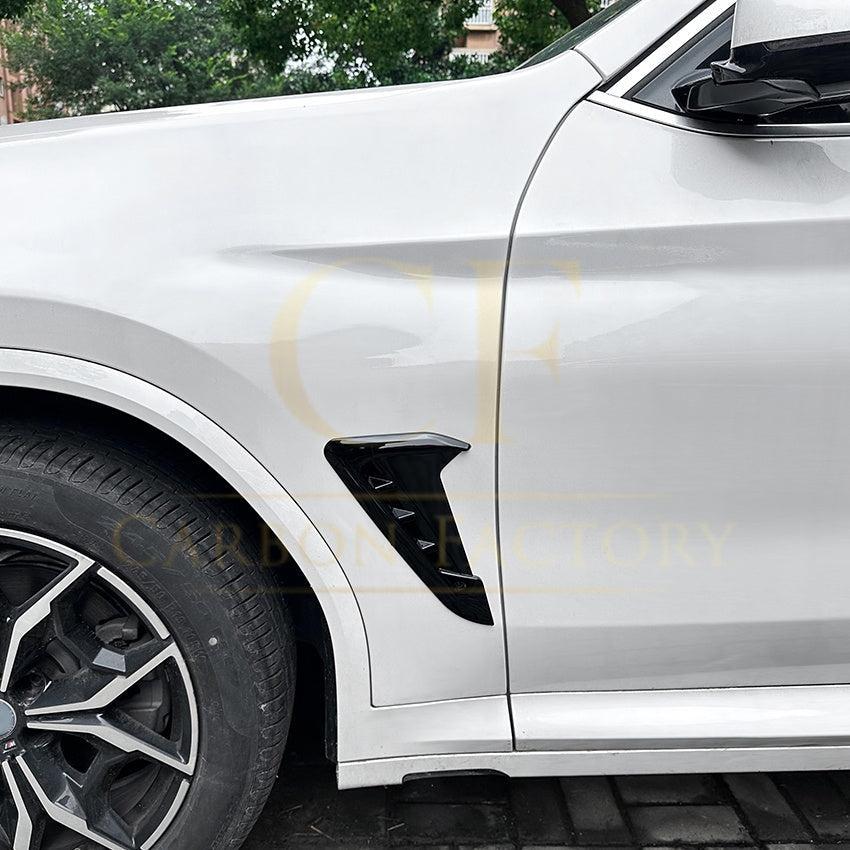 Gloss Black Front Fender Trims for BMW G01 X3 G02 X4 18-24-Carbon Factory