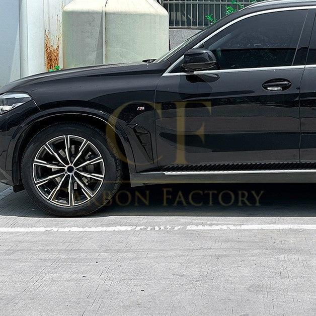 Gloss Black Front Fender Trims for BMW G05 X5 19-25-Carbon Factory