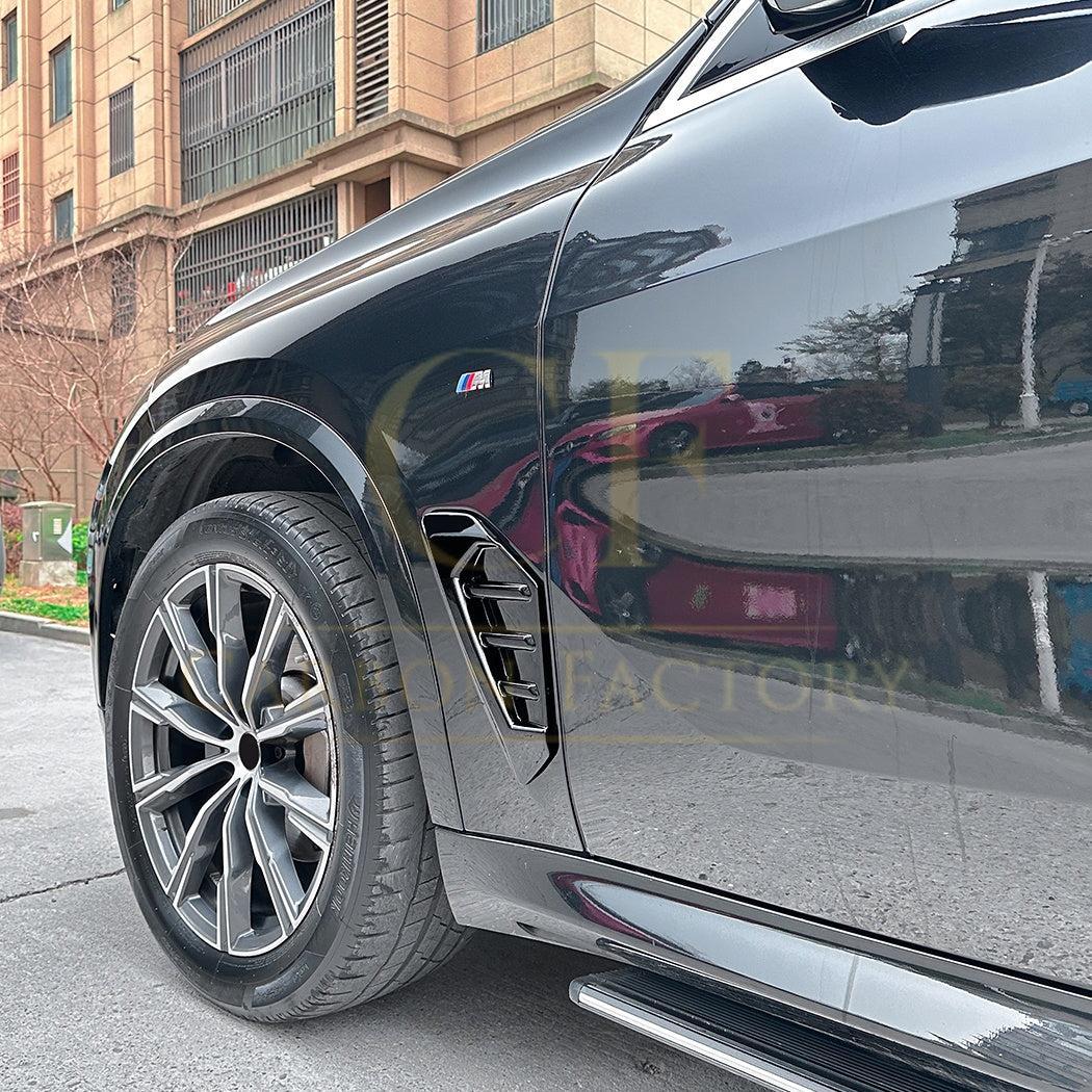 Gloss Black Front Fender Trims for BMW G05 X5 19-25-Carbon Factory