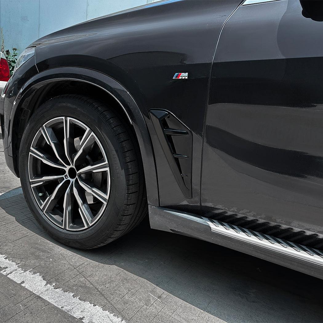Gloss Black Front Fender Trims for BMW G05 X5 19-25-Carbon Factory