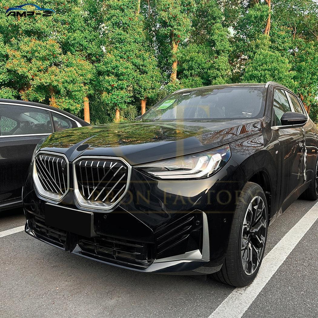 Gloss Black Front Side Grilles for BMW G45 X3 25-Present-Carbon Factory