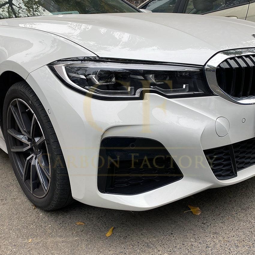 Gloss Black Headlight Trims for BMW 3 Series G20 G21 Pre-LCI 19-22-Carbon Factory