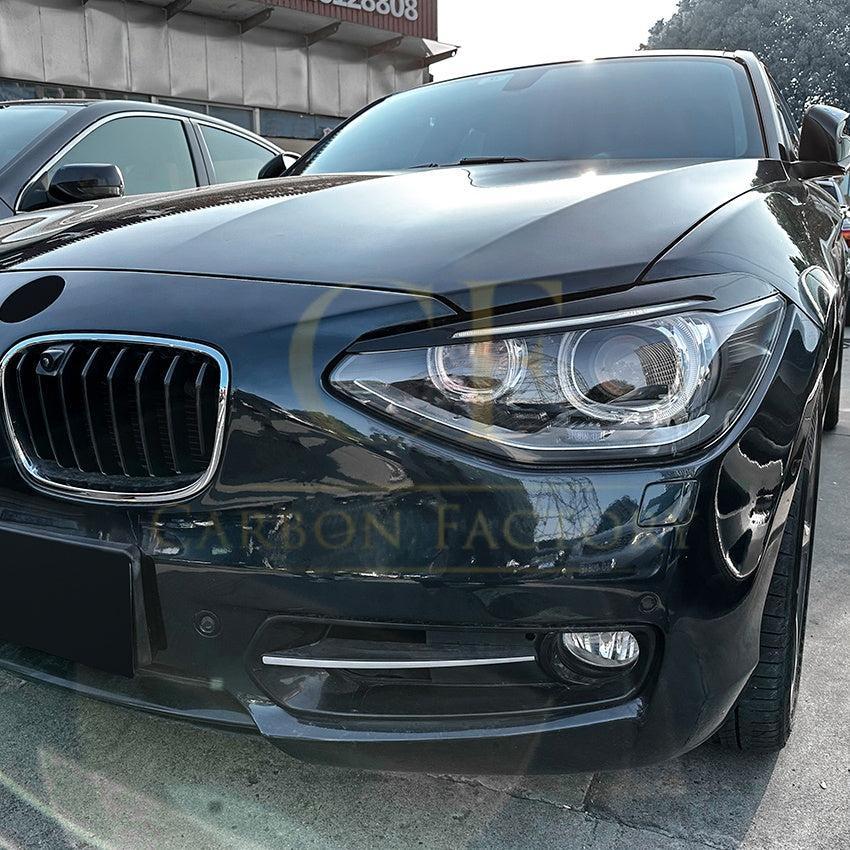 Gloss Black Headlight Trims for BMW F20 F21 1 Series M Sport 11-19-Carbon Factory