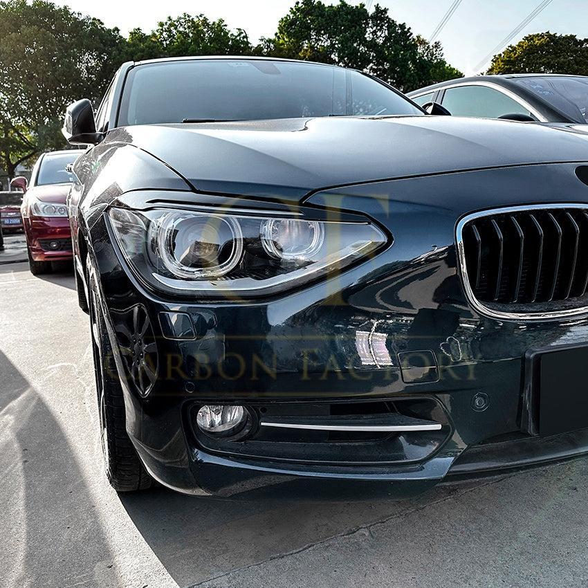 Gloss Black Headlight Trims for BMW F20 F21 1 Series M Sport 11-19-Carbon Factory