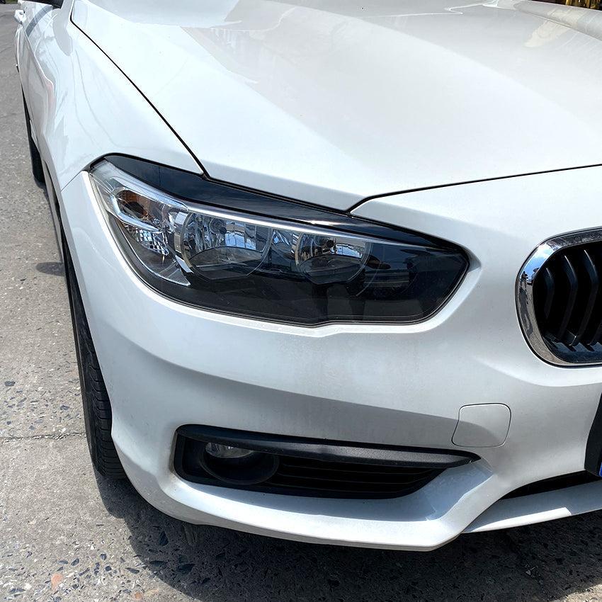 Gloss Black Headlight Trims for BMW F20 F21 1 Series M Sport 11-19-Carbon Factory