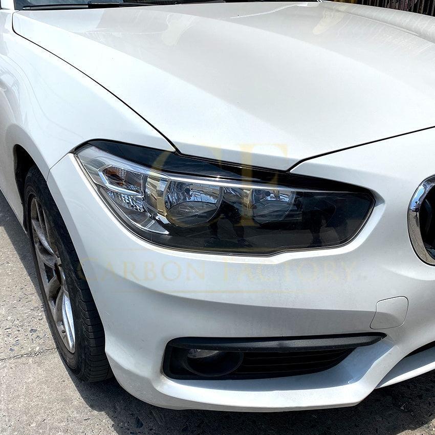 Gloss Black Headlight Trims for BMW F20 F21 1 Series M Sport 11-19-Carbon Factory