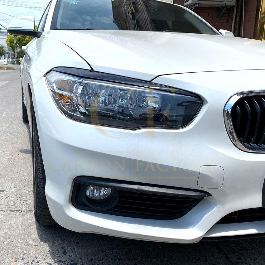 Gloss Black Headlight Trims for BMW F20 F21 1 Series M Sport 11-19-Carbon Factory
