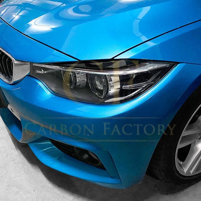 Gloss Black Headlight Trims for BMW F32 F33 F36 4 Series 14-20-Carbon Factory