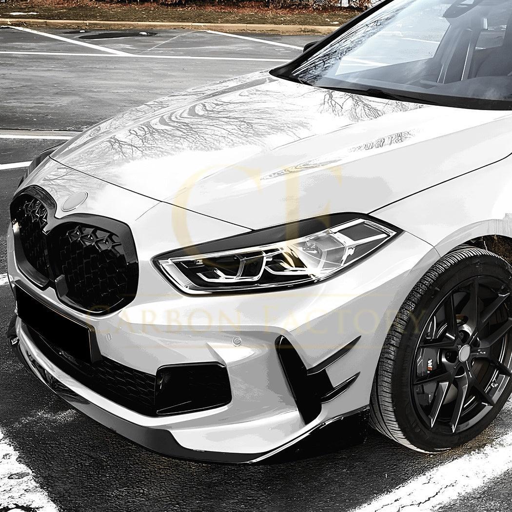 Gloss Black Headlight Trims for BMW F40 1 Series 19-24-Carbon Factory