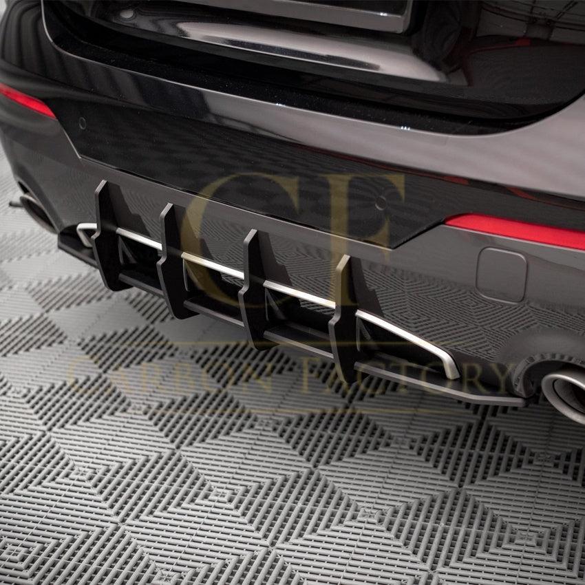 Gloss Black Rear Bumper Extension for BMW G22 G23 4 Series 20-Present-Carbon Factory