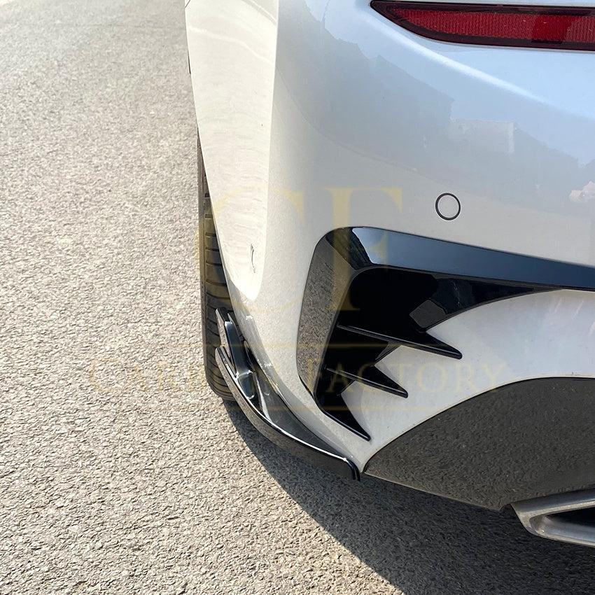 Gloss Black Rear Bumper Spats for BMW 3 Series G20 G21 Pre-LCI 19-22-Carbon Factory
