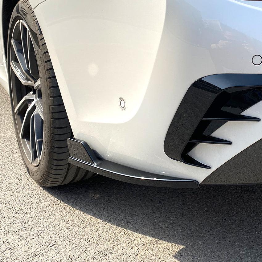 Gloss Black Rear Bumper Spats for BMW 3 Series G20 G21 Pre-LCI 19-22-Carbon Factory