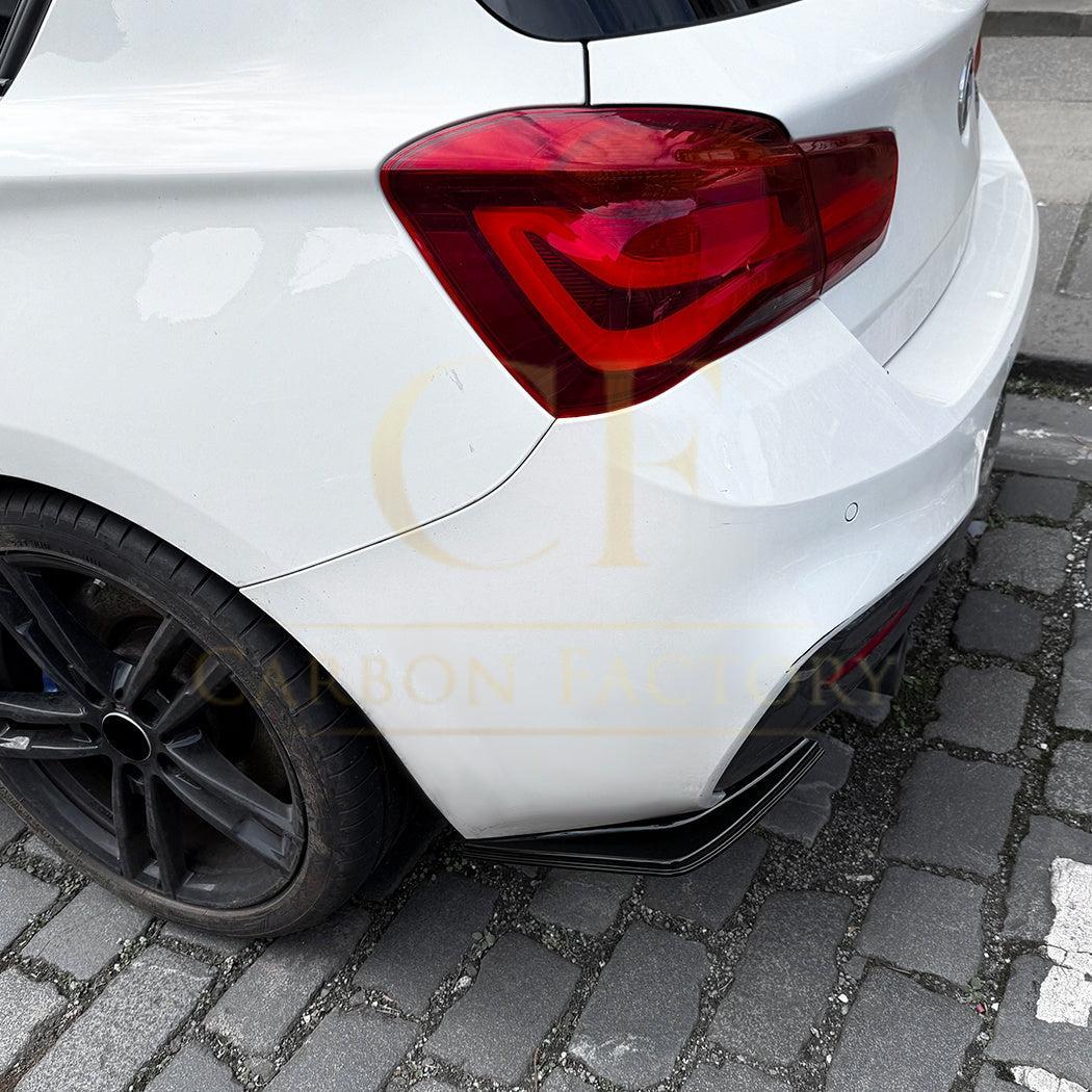 Gloss Black Rear Bumper Spats for BMW F20 F21 1 Series LCI M Sport 15-19-Carbon Factory