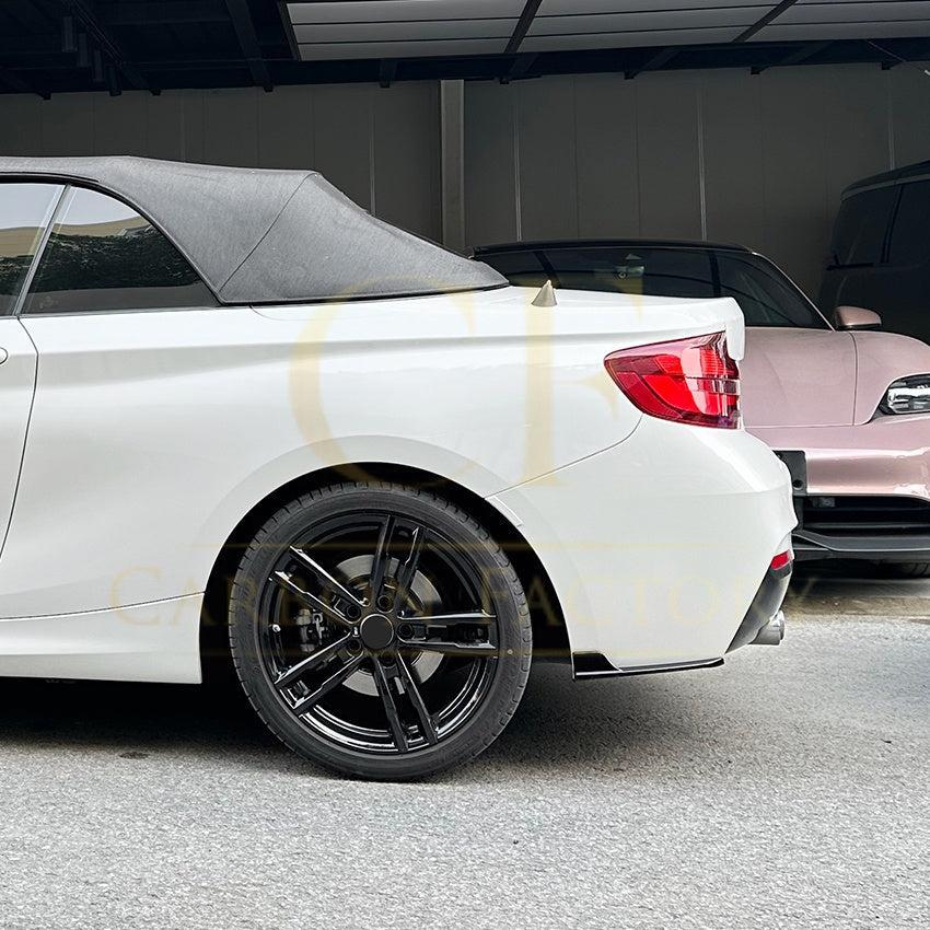 Gloss Black Rear Bumper Spats for BMW F22 F23 2 Series 14-20-Carbon Factory