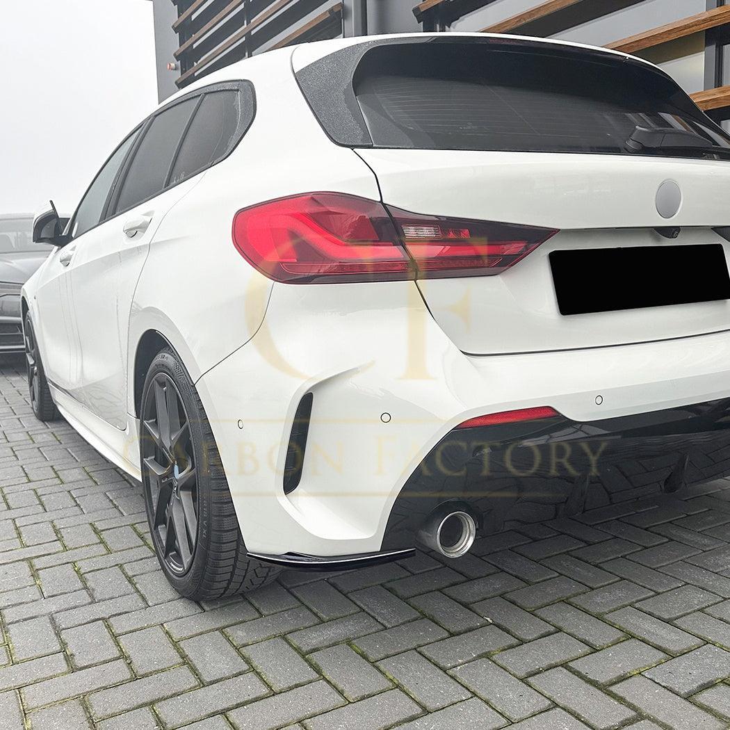 Gloss Black Rear Bumper Spats for BMW F40 1 Series 19-24-Carbon Factory