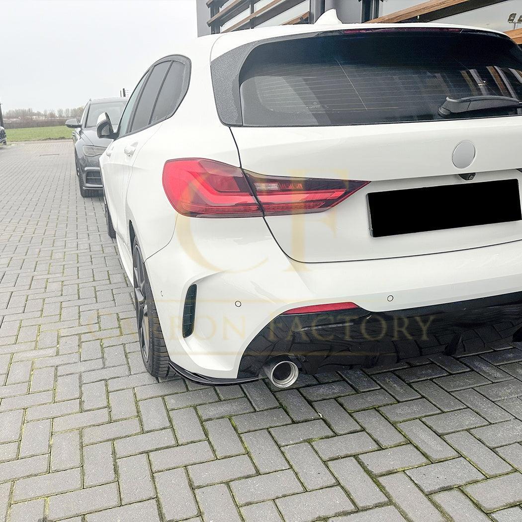 Gloss Black Rear Bumper Spats for BMW F40 1 Series 19-24-Carbon Factory