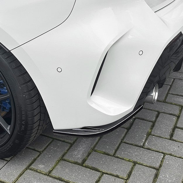 Gloss Black Rear Bumper Spats for BMW F40 1 Series 19-24-Carbon Factory