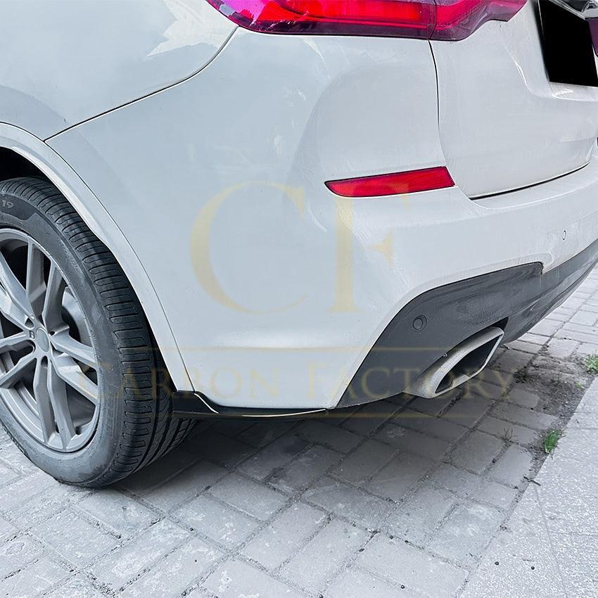 Gloss Black Rear Bumper Spats for BMW G01 X3 Pre-LCI 18-21-Carbon Factory