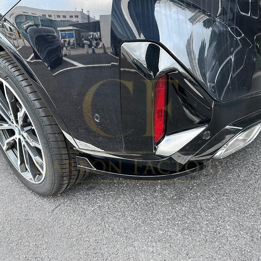 Gloss Black Rear Bumper Spats for BMW G02 X4 LCI 22-24-Carbon Factory