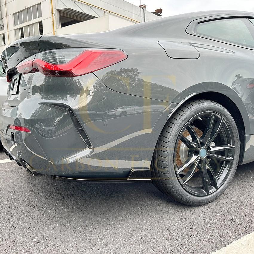 Gloss Black Rear Bumper Spats for BMW G22 G23 4 Series 20-Present-Carbon Factory