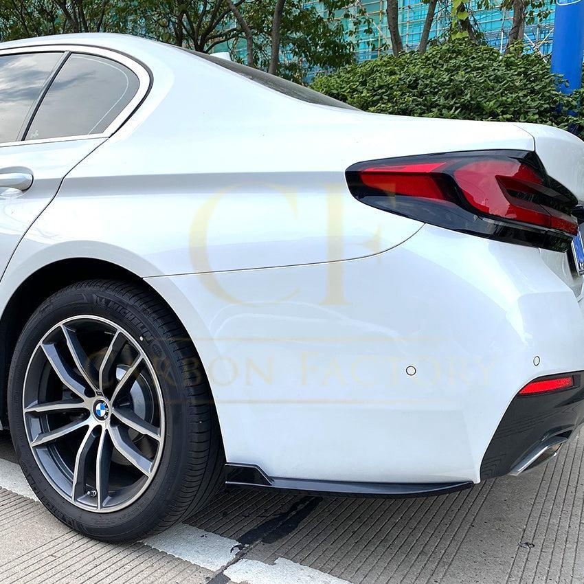 Gloss Black Rear Bumper Spats for BMW G30 G31 5 Series M Sport 17-24-Carbon Factory