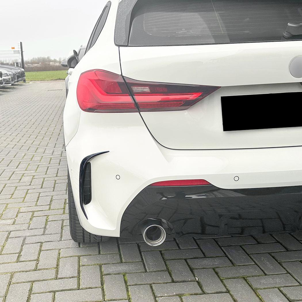 Gloss Black Rear Bumper Trims 1 for BMW F40 1 Series 19-24-Carbon Factory