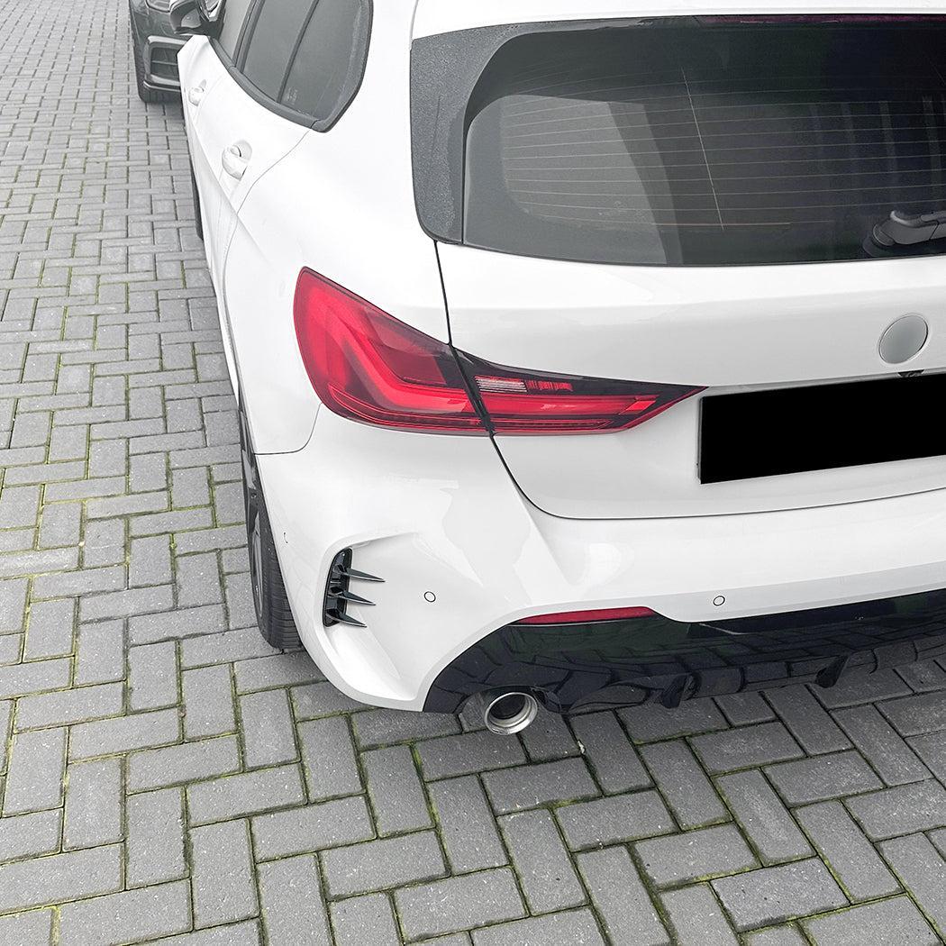 Gloss Black Rear Bumper Trims 2 for BMW F40 1 Series 19-24-Carbon Factory