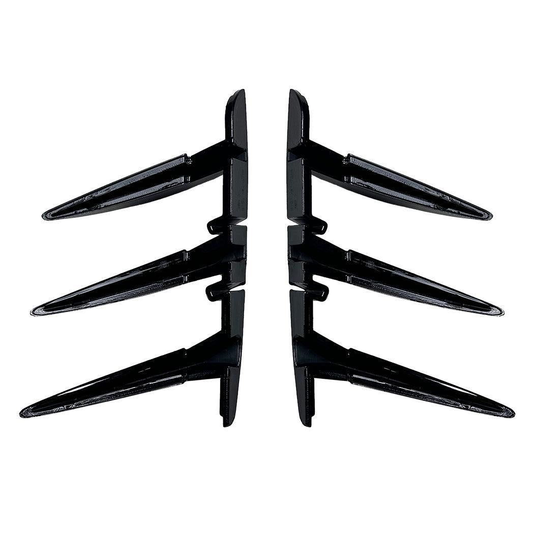 Gloss Black Rear Bumper Trims 2 for BMW F40 1 Series 19-24-Carbon Factory