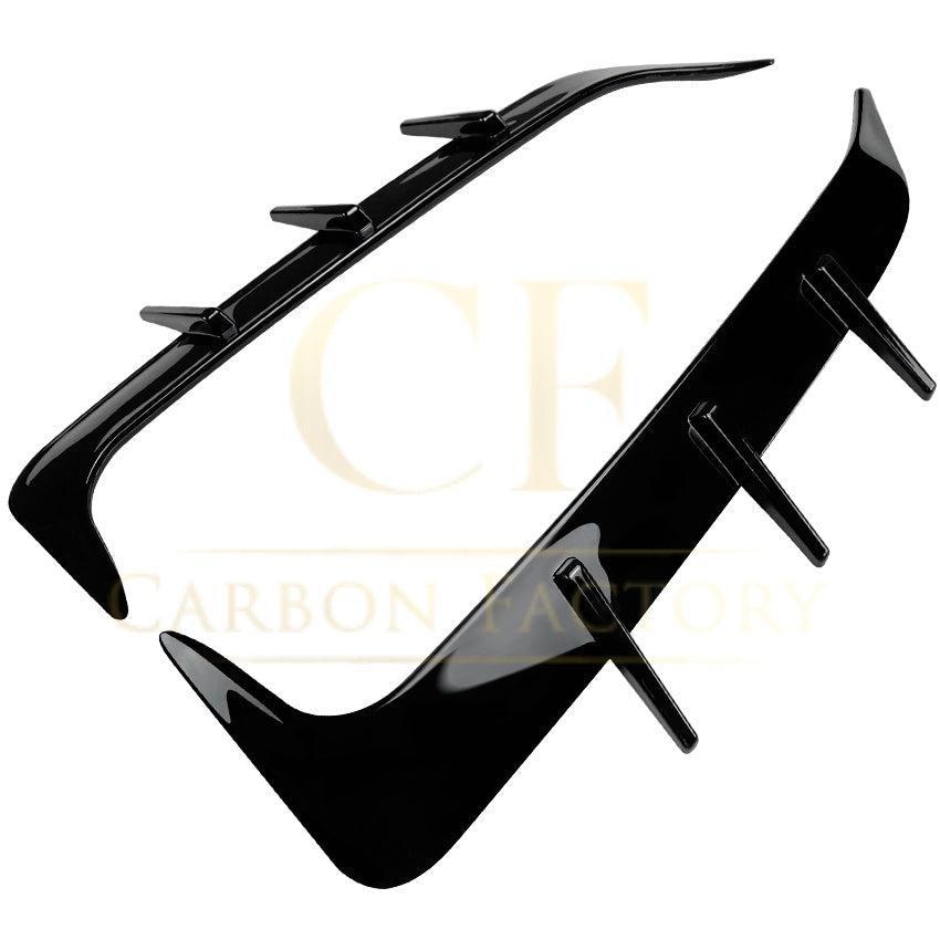 Gloss Black Rear Bumper Trims for BMW G06 X6 Pre-LCI 19-22-Carbon Factory