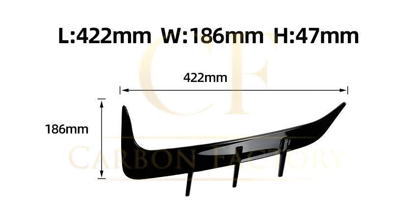 Gloss Black Rear Bumper Trims for BMW G06 X6 Pre-LCI 19-22-Carbon Factory