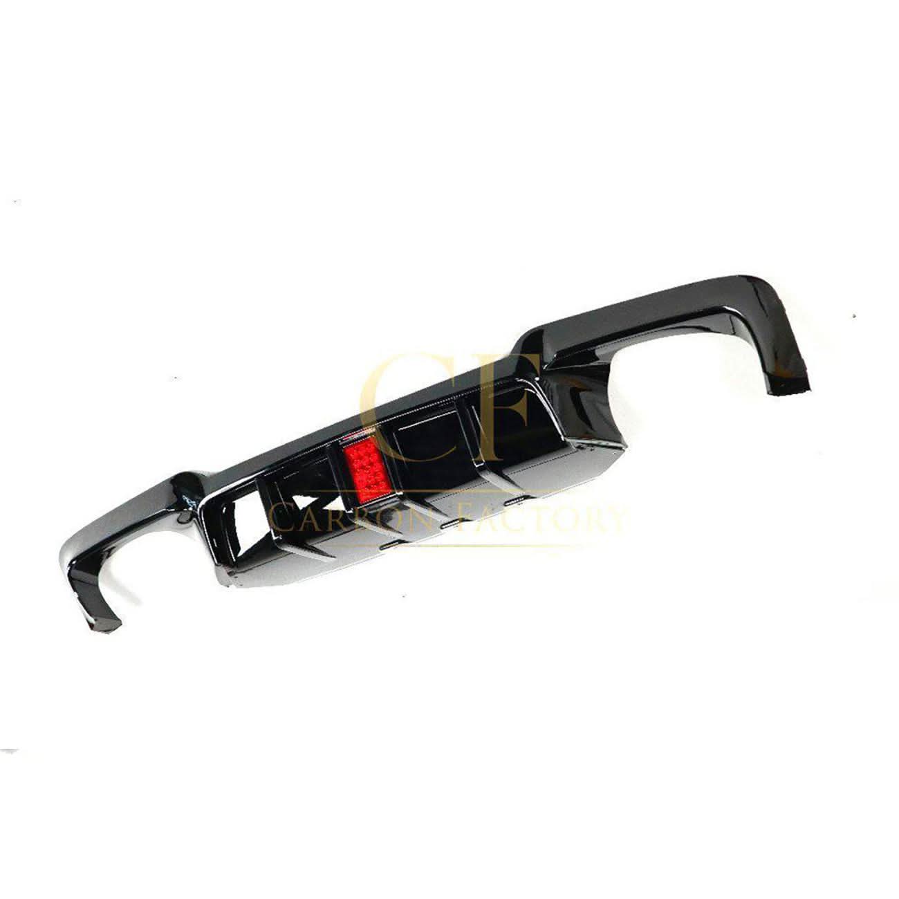 Gloss Black Rear Diffuser with LED Light for BMW F10 M5 10-17 - Carbon Factory