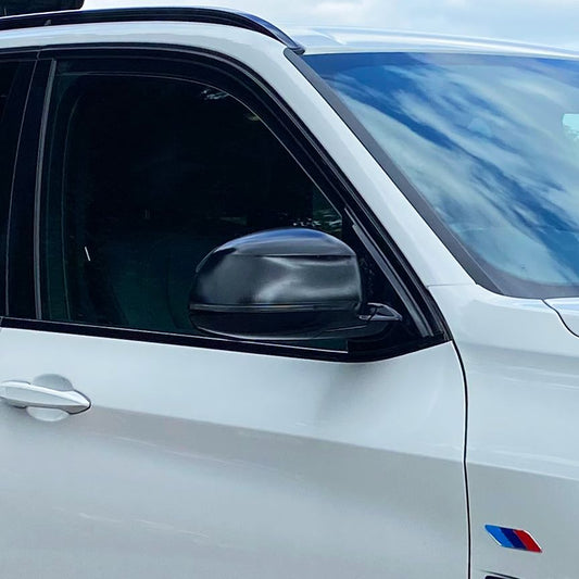 Gloss Black Replacement Mirror Covers for BMW F25 X3 F26 X4 F15 X5 F16 X6 14-18 - Carbon Factory